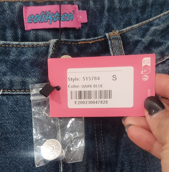 Edikted Raelynn Low Rise Jean Size Small - Picture 7 of 8